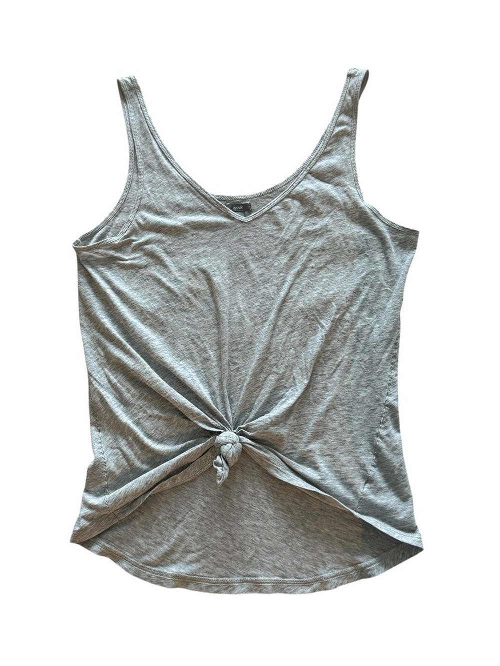 Aerie Gray V Neck Tank Top Womens Small Soft Basic Cami Casual Layering Tee